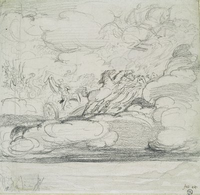 Élie jetant son manteau - James Ward
