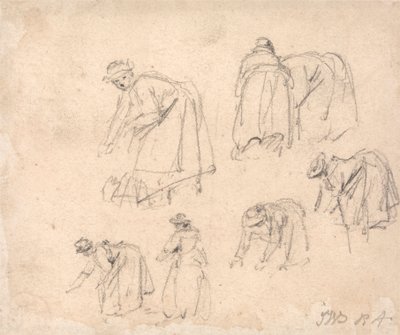 Études de figures : Femmes travaillant - James Ward