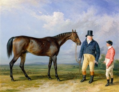 Rockingham avec son Propriétaire, John Theobald, et le Jockey, Jem Robinson, 1835 - James Ward