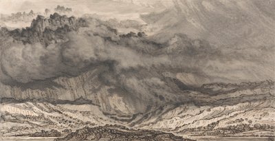 Snowdon, une tempête approchant - James Ward