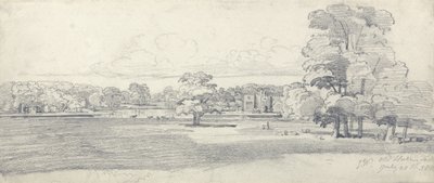 Le Vieux Hall, Tabley, entouré de parc, 20 juillet 1814 - James Ward