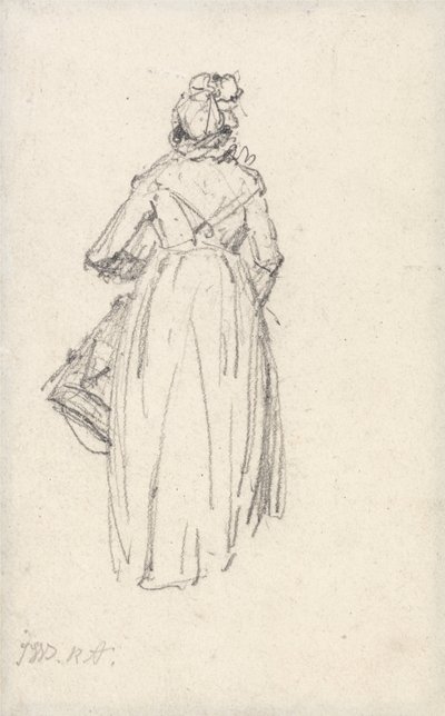 Femme debout, vue de dos - James Ward