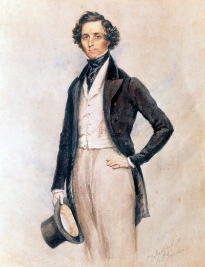 Portrait de Felix Mendelssohn Bartholdy - James Warren (after) Childe