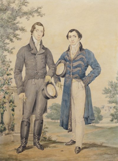 Portrait de deux messieurs, 1817 - James Warren Childe