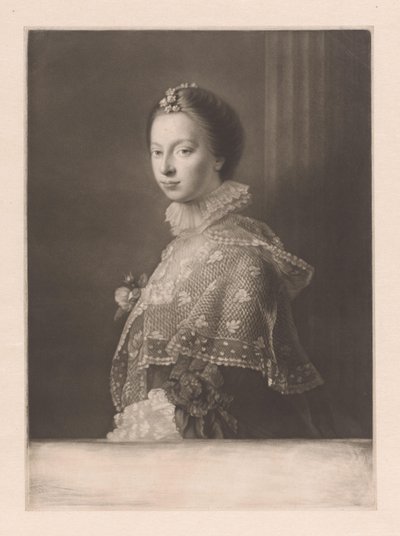 Portrait de Janet Erskine - James Watson (prentmaker)