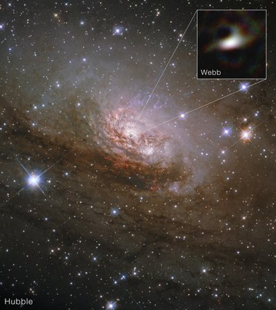 Galaxie du Circinus (Hubble et Webb) - James Webb Space Telescope (NASA)