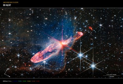 Herbig-Haro 46/47 - James Webb Space Telescope (NASA)