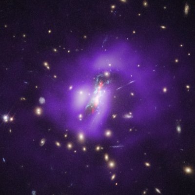 Amas de Phoenix (Hubble, Chandra, VLA) - James Webb Space Telescope (NASA)