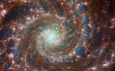 La Galaxie Fantôme à travers le spectre - James Webb Space Telescope (NASA)