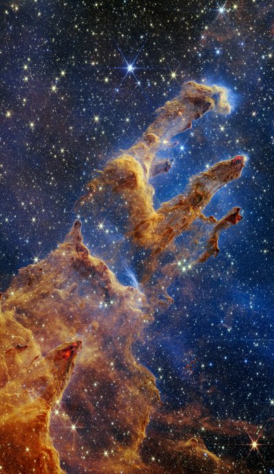 Les Piliers de la Création (Image Webb NIRCam) - James Webb Space Telescope (NASA)
