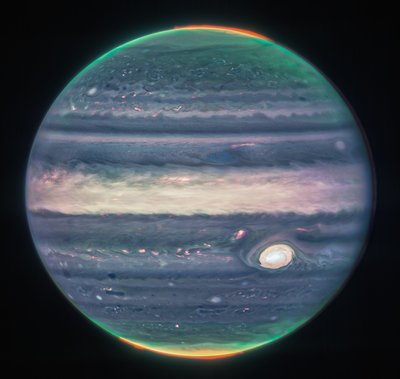Les images de Jupiter par Webb montrent des aurores et des brumes - James Webb Space Telescope (NASA)
