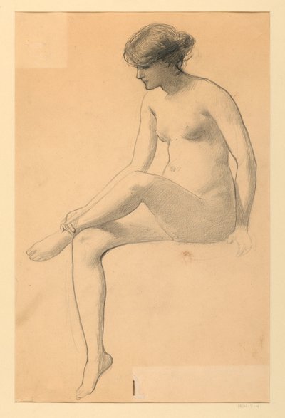 Femme nue assise - James Wells Champney