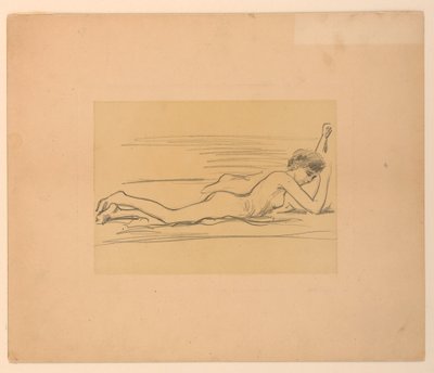 Esquisse de Nu Féminin - James Wells Champney