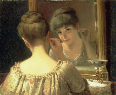 La coquette, c.1885 - James Wells Champney