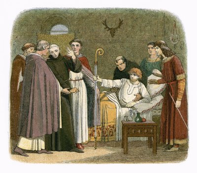 Anselme fait archevêque de Canterbury par Guillaume II - James William Edmund Doyle
