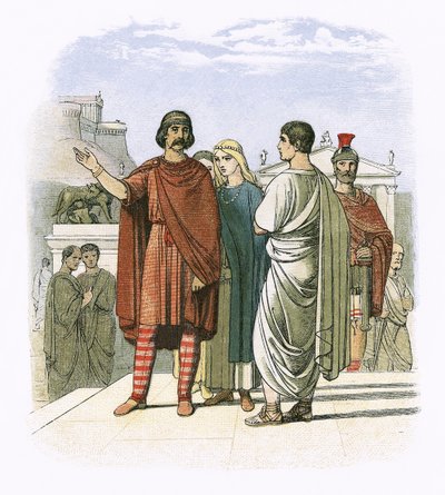 Caractacus à Rome en 52 après J.-C. - James William Edmund Doyle