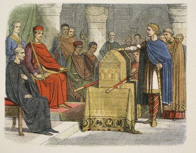 Harold II jure fidélité au duc Guillaume de Normandie - James William Edmund Doyle