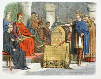 Harold II prête fidélité au duc Guillaume de Normandie, 1064, 1864 - James William Edmund Doyle