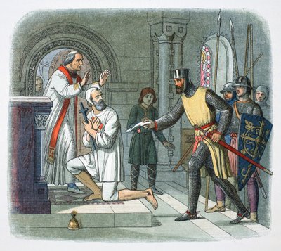 Hubert de Burgh retiré du sanctuaire à Boisars, France, 1232 1864 - James William Edmund Doyle