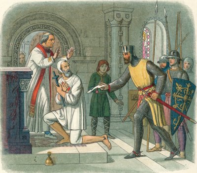 Hubert pris du sanctuaire à Boisars, 1232 1864 - James William Edmund Doyle