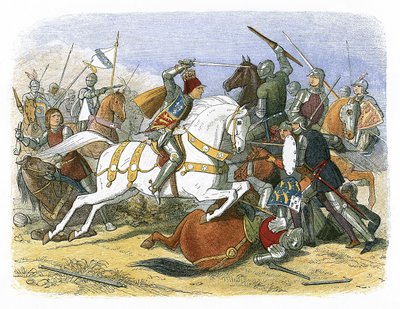 Le roi Richard III à la bataille de Bosworth - James William Edmund Doyle