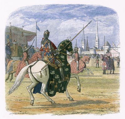 Le roi Richard II arrête le duel entre Hereford et Norfolk - James William Edmund Doyle