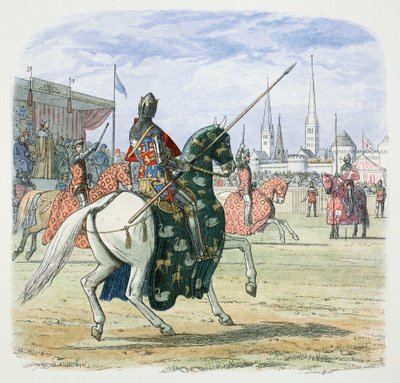 Le roi Richard II arrête le duel entre les ducs de Hereford et de Norfolk, 1398 1864 - James William Edmund Doyle