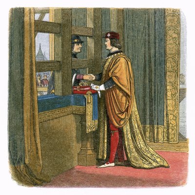 Rencontre du roi Édouard IV et de Louis XI de France à Pecquigny - James William Edmund Doyle
