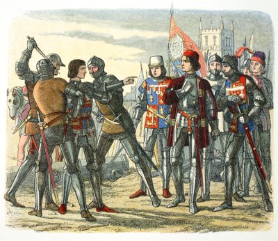 Meurtre du prince Édouard après sa capture par le roi Édouard IV, 1471, 1864 - James William Edmund Doyle