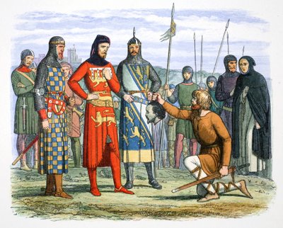 La tête de Piers Gaveston montrée au comte de Lancaster, 1312, 1864 - James William Edmund Doyle