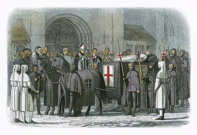 Le corps du roi Richard II amené à la cathédrale Saint-Paul - James William Edmund Doyle