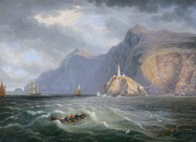 South Stack Rock Holyhead - James Wilson Carmichael