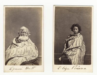 Epuni Hutt et Eliza Porirua, vers 1865 - James Wrigglesworth