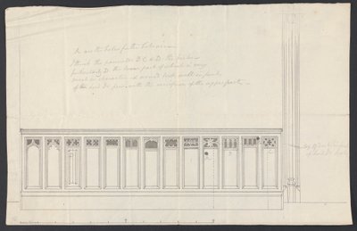 Cobham Hall, Kent : Conception pour le lambrissage d