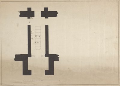 Cobham Hall, Kent : Plan non identifié pour un passage - James Wyatt