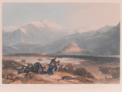 Vue de Bala Hissai et de la ville de Kaboul, avec les cantonnements britanniques depuis la colline de Ba Marco - James after Rattray