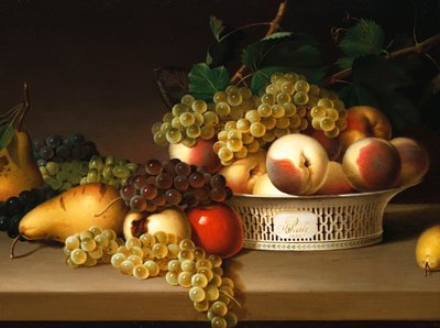 Fruits dans un panier chinois, 1822 - James the Elder Peale