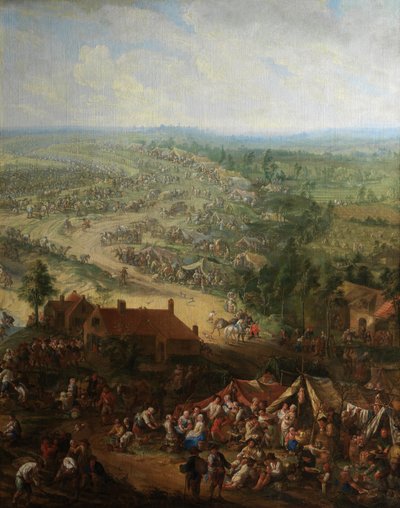 (détail) du Creusement du canal de Gand - Jan Anton Garemyn