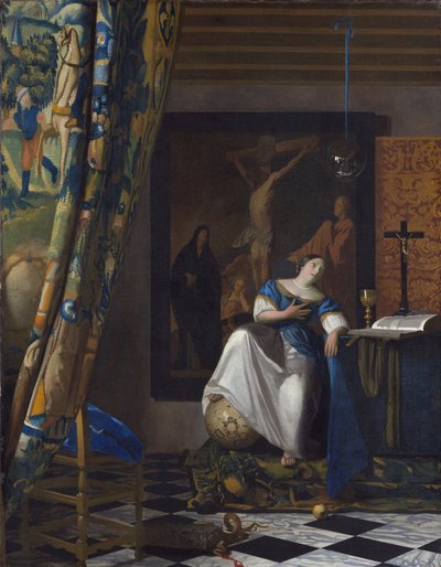 Allégorie de la Foi - Peinture de Johannes Vermeer (Vermeer de Delft) (1632-1675) - Johannes Vermeer