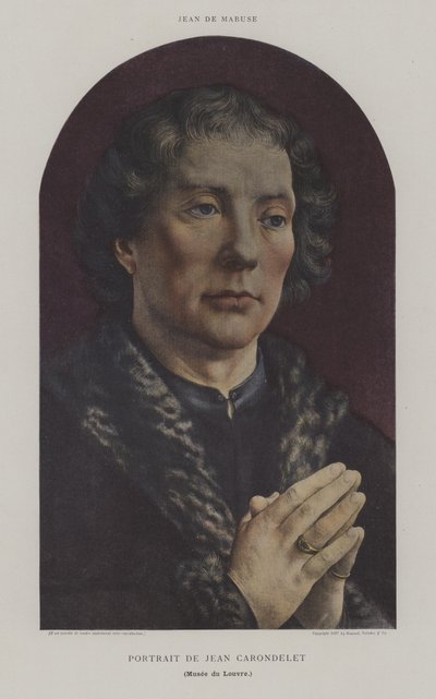 Portrait de Jean Carondelet - Jan (c.1472 c.1533) (after) Gossaert