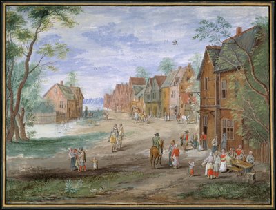 Le plein à Gouda en hiver - Jan (follower of) Brueghel