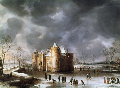 Le Château de Muiden en hiver, 1658 - Jan Abrahamsz. Beerstraten