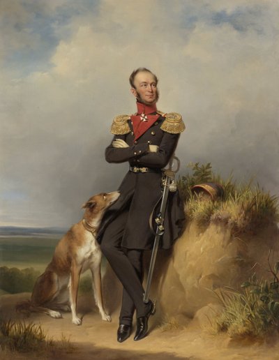 Portrait de Guillaume II, Roi des Pays-Bas - Jan Adam Janszoon Kruseman