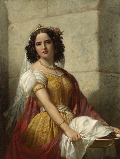 Salomé avec la tête de Jean-Baptiste - Jan Adam Kruseman (signed by artist)