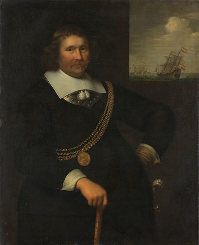 Portrait de Jan Cornelisz Meppel, lieutenant-amiral de Hollande et de Frise occidentale - Jan Albertsz. Rotius