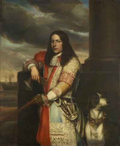 Néerlandais : Engel de Ruyter (1649-83). Vice-amiral, fils de Michiel Adriaensz de Ruyter Portrait d