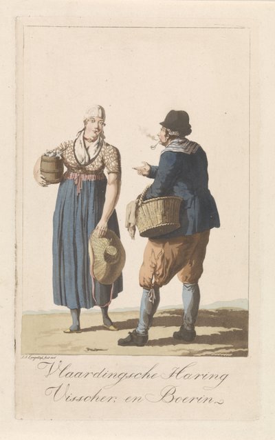 Types de pêcheurs de Vlaardingen - Jan Anthonie Langendijk Dzn