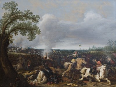 Le roi Gustave II Adolphe de Suède à la bataille de Lützen le 16 novembre 1632 - Jan Asselijn