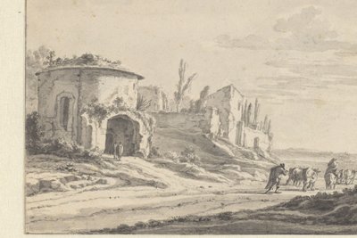 Vue de S. Teodoro à Rome - Jan Asselijn