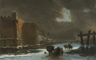 Fossé gelé à l